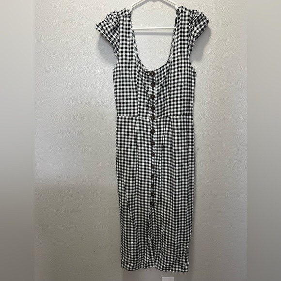 TRIXXI Dress Black & White Checkered - Picture 1 of 7